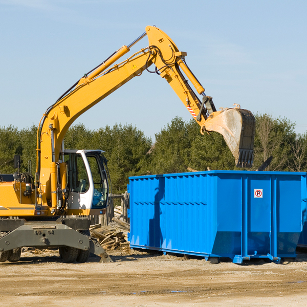 what are the rental fees for a residential dumpster in Monument Valley